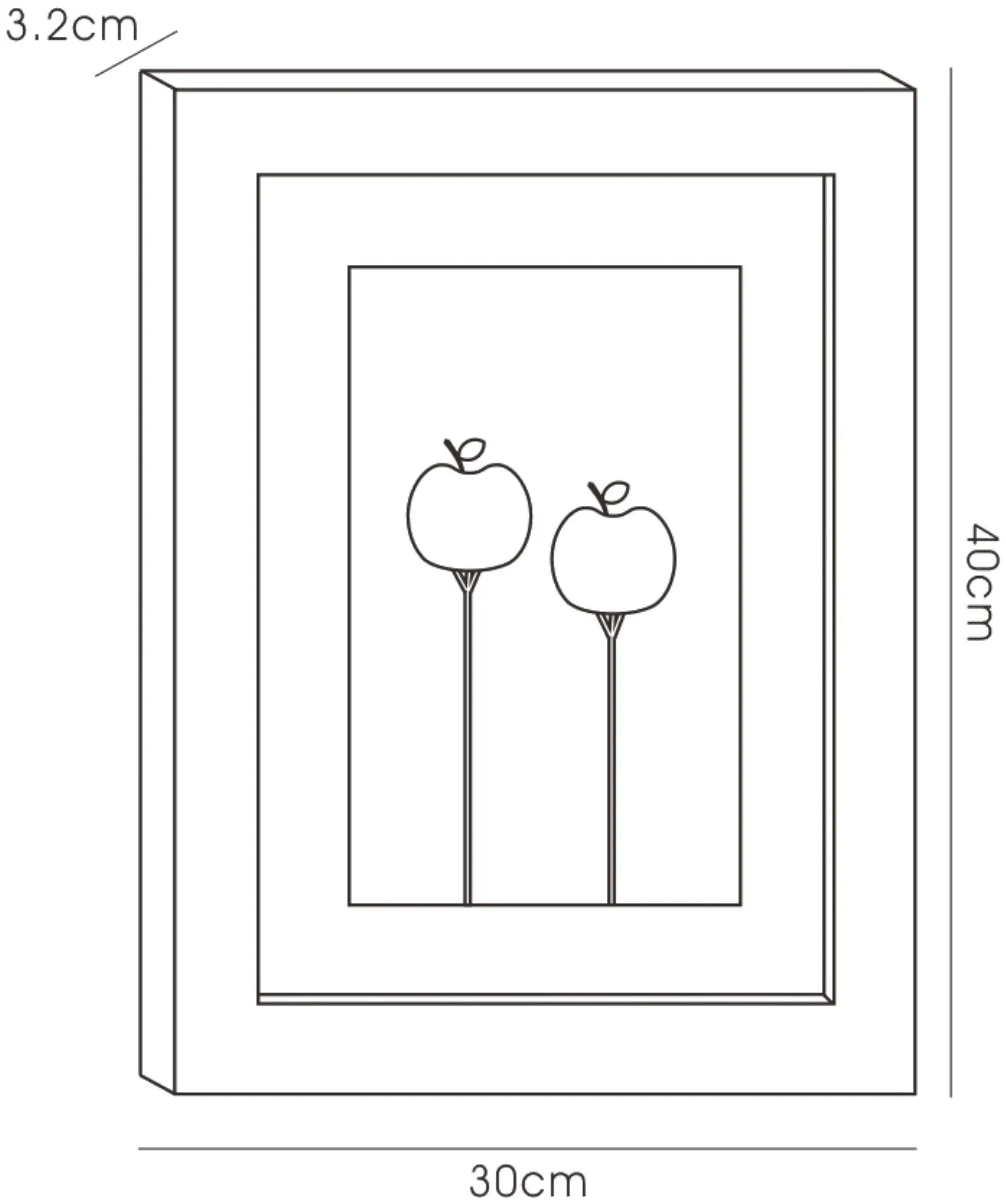 IL70508  Nature Apples Crystal Art